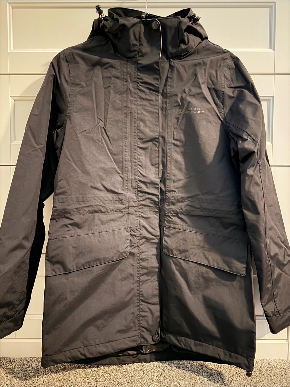 Women’s Black Waterproof Hooded Jacket
